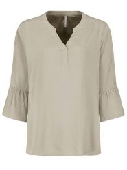 Sublevel Bluzka w kolorze szarobrązowym rozmiar: XXL. Brązowe bluzki damskie Sublevel, xxl, bez wzorów, z wiskozy, bez kołnierzyka, bez ramiączek. Za 82.99 zł.