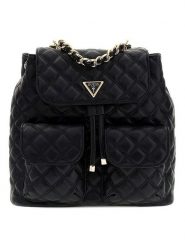 Guess Plecak w kolorze czarnym - 30 x 26 x 9 cm rozmiar: onesize. Czarne plecaki Guess, z aplikacjami, z materiału. Za 426.99 zł.