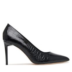 Szpilki Marciano Guess. Czarne szpilki damskie Marciano Guess, z aplikacjami, bez obcasa, na szpilce, bez zapięcia. Za 989.99 zł.
