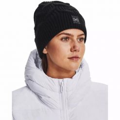Czapka damska Under Armour Halftime Cable Knit. Białe czapki damskie Under Armour, bez wzorów. Za 49.99 zł.