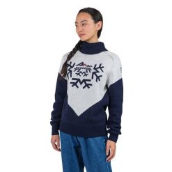 Sweter damski Rossignol Cieloalto Tn. Niebieskie swetry klasyczne damskie Rossignol, bez kołnierzyka. Za 809.99 zł.