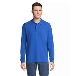 Koszulka polo z długim rękawem Sol's Prime. Niebieskie koszulki damskie SOL'S, s, bez wzorów, bez kołnierzyka, bez ramiączek. Za 134.00 zł.