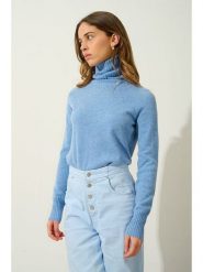 AUTHENTIC CASHMERE Kaszmirowy golf "Cassy" w kolorze błękitnym rozmiar: XL. Niebieskie golfy damskie AUTHENTIC CASHMERE, xl, bez wzorów, z kaszmiru, bez ramiączek. Za 347.99 zł.