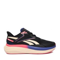 Buty do biegania Reebok. Czarne obuwie sportowe damskie Reebok, bez zapięcia, do biegania. Za 249.99 zł.