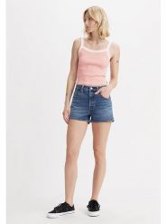 Levi's Szorty dżinsowe "501" w kolorze niebieskim rozmiar: W31. Niebieskie szorty damskie Levi's, z aplikacjami. Za 153.71 zł.