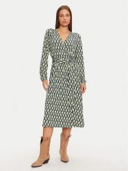 Olsen Sukienka koszulowa 13001788 Zielony Regular Fit. Zielone sukienki damskie Olsen, bez wzorów, z wiskozy, bez ramiączek. Za 399.99 zł.