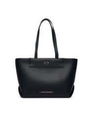 Armani Exchange Torebka XW001538 AF26447 UC001 Czarny. Czarne shopper bag Armani Exchange, bez wzorów, ze skóry, bez dodatków. Za 654.99 zł.