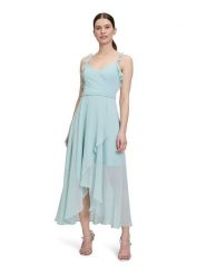 Vera Mont Sukienka w kolorze turkusowym rozmiar: 36. Niebieskie sukienki damskie Vera Mont, bez wzorów, bez ramiączek. Za 260.99 zł.