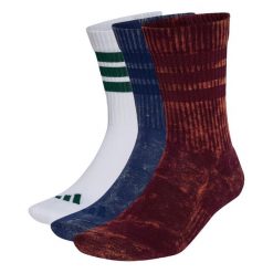 Skarpety Stonewash Crew 3 Pairs. Czarne skarpetki damskie Adidas, bez wzorów, z bawełny. Za 99.95 zł.