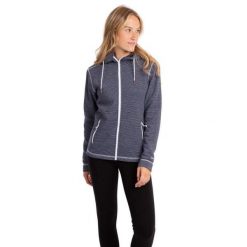 Bluza Polarowa Damska Rootless Stripe Marl AT200. Niebieskie bluzy damskie Trespass, na zimę, m, bez wzorów, z materiału, z kapturem. Za 195.99 zł.