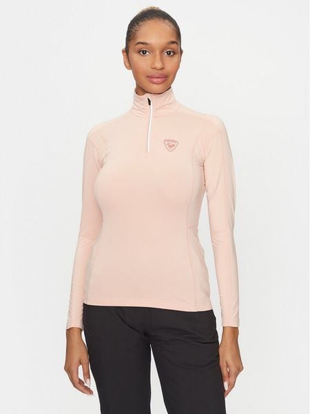 Rossignol Bluza techniczna Classique RLMWL08 Różowy Slim Fit. Czerwone bluzy damskie Rossignol, na zimę, xl, bez wzorów, z syntetyku, bez kaptura. Za 329.99 zł.