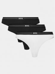 Boss Komplet 3 par stringów 50510030 Biały. Białe komplety bielizny Boss, bez wzorów, z bawełny. Za 219.99 zł.