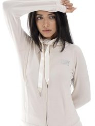 Bluza damska Leone 1947 Apparel Spring Vibes z kołnierzem i zamkiem z bawełny. Brązowe bluzy damskie LEONE 1947 APPAREL, m, bez wzorów, z bawełny, bez kaptura. Za 383.11 zł.