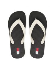 Tommy Jeans Japonki Tjw Logo Summer Sandal EN0EN02979 Czarny. Czarne klapki damskie Tommy Jeans, bez wzorów, z jeansu, bez obcasa, bez zapięcia. Za 129.99 zł.