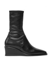 Vagabond Shoemakers Botki Aino 5829-202-20 Czarny. Czarne botki damskie Vagabond Shoemakers, ze skóry, bez obcasa, na koturnie, bez zapięcia. Za 649.99 zł.