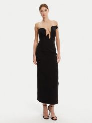 BARDOT Sukienka koktajlowa 59733DB Czarny Regular Fit. Czarne sukienki damskie Bardot, bez wzorów, z syntetyku, wizytowe, bez ramiączek. Za 509.99 zł.