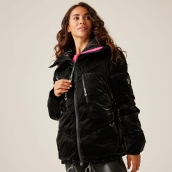 Kurtka casualowa damska Christian Lacroix Cavaillon pikowana. Czarne kurtki damskie Regatta, bez wzorów, bez kaptura. Za 349.99 zł.