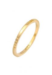 Elli Ladies Stacking Ring Ring Bandring Trend w 925 Sterling Silver Plated. Pierścionki 1 ct Damski. Szare pierścionki damskie Elli, pozłacane. Za 211.64 zł.