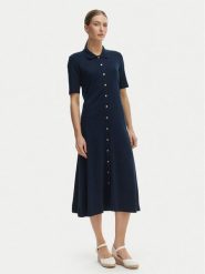 Tommy Hilfiger Sukienka codzienna WW0WW48776 Niebieski Regular Fit. Niebieskie sukienki damskie Tommy Hilfiger, bez wzorów, z bawełny, bez ramiączek. Za 649.99 zł.