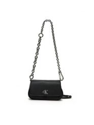 Calvin Klein Jeans Torebka K60K613049 Czarny. Czarne listonoszki damskie Calvin Klein Jeans, bez wzorów, z jeansu, bez dodatków. Za 289.99 zł.