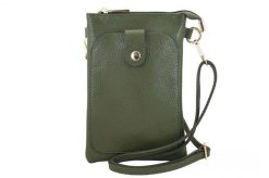 Listonoszka skórzana BARBERINI'S zielona 963-38. Zielone shopper bag Barberinis, bez wzorów, ze skóry, bez dodatków. Za 149.99 zł.