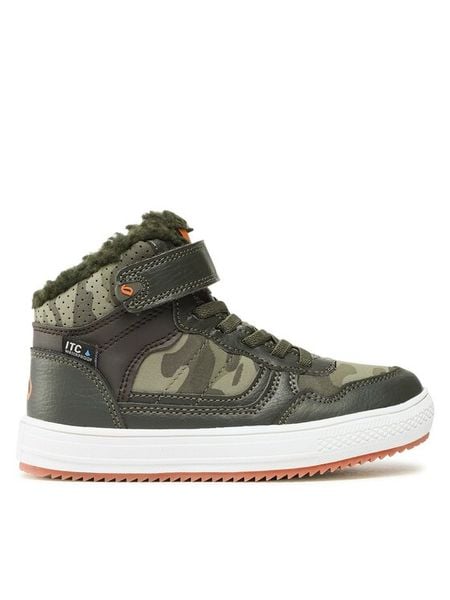 Leaf Sneakersy Sandvik LSAND101E Zielony. Zielone buty sportowe chłopięce Leaf, ze skóry, bez zapięcia. Za 359.99 zł.