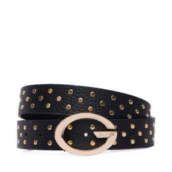 Pasek Guess. Czarne paski damskie Guess, z aplikacjami. Za 284.99 zł.