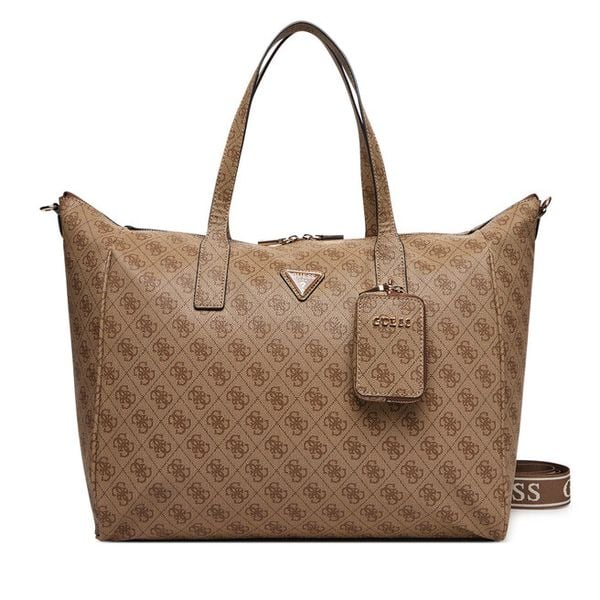 Torba weekendowa Guess. Brązowe torby podróżne Guess, z aplikacjami. Za 579.99 zł.