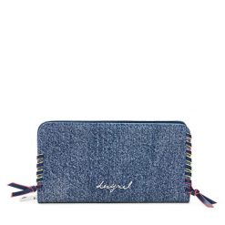 Portfel Desigual. Niebieskie portfele damskie Desigual, bez wzorów. Za 329.99 zł.