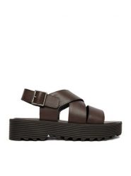 G-Star Raw Sandały CEO-WI16-AVA-01 Brązowy. Brązowe sandały damskie G-Star Raw, bez wzorów, ze skóry, bez obcasa, na płaskiej podeszwie, bez zapięcia. Za 259.99 zł.