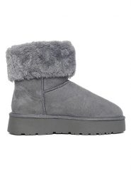 ISLAND BOOT Botki zimowe "Cinnamon" w kolorze szarym rozmiar: 41. Szare botki damskie Island Boot, na zimę, bez obcasa, na platformie, bez zapięcia. Za 165.99 zł.