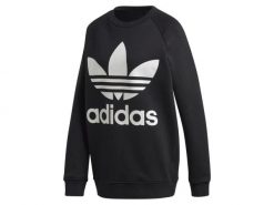 Bluza damska ADIDAS OVERSIZED SWEAT 32. Czarne bluzy damskie Adidas, uniwersalny, bez wzorów, z bawełny, bez kaptura. Za 329.00 zł.