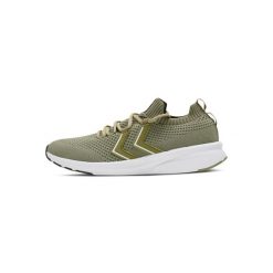 Buty do biegania dla dorosłych Hummel Flow Seamless. Zielone obuwie sportowe damskie Hummel, bez zapięcia, do biegania. Za 234.00 zł.