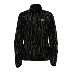 Kurtka do biegania damska Odlo Jacket ESSENTIAL LIGHT PRINT. Czarne kurtki damskie ODLO, m, bez wzorów, bez kaptura. W wyprzedaży za 239.99 zł.