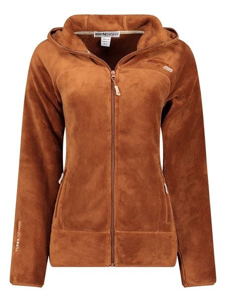 Geographical Norway Kurtka polarowa "Upalood" w kolorze karmelowym rozmiar: XXL. Brązowe kurtki damskie Geographical Norway, xxl, bez wzorów, z polaru, bez kaptura. Za 113.63 zł.