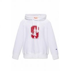 Bluza sportowa damska Champion 115110WW001WHT. Białe bluzy damskie Champion, s, bez wzorów, z kapturem. Za 333.00 zł.