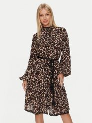 Replay Sukienka codzienna W9113 .000.74994 Brązowy Loose Fit. Brązowe sukienki damskie Replay, bez wzorów, z wiskozy, bez ramiączek. Za 999.99 zł.