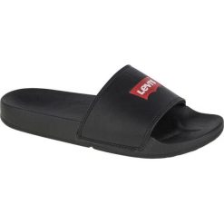 Levis Klapki Levi's June Batwing S 229170-740-159 czarne. Czarne klapki damskie bez wzorów, z gumy, bez obcasa, bez zapięcia. Za 191.39 zł.