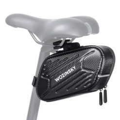 Torba rowerowa pod siodełko Wozinsky wodoodporna 1,5 L czarny. Czarne torebki klasyczne damskie WOZINSKY, bez dodatków. Za 68.99 zł.