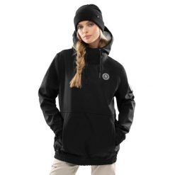 Kurtka snowboardowa damska W1-W Skywalk. Czarne kurtki sportowe damskie SIROKO, na zimę, s, bez wzorów, z softshellu, bez kaptura. W wyprzedaży za 273.00 zł.