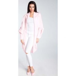 Pudrowy Kardigan Nietoperzowy z Dziurami. Kardigany damskie Molly.pl. Za 90.00 zł.