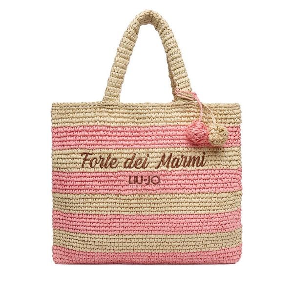 Torebka Liu Jo. Czerwone shopper bag Liu Jo, bez dodatków. Za 234.99 zł.
