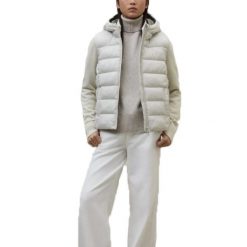 Kurtka ECOALF DENALI HYBRID WOMA Biały. Białe kurtki damskie Ecoalf, bez wzorów, z syntetyku, bez kaptura. Za 955.40 zł.