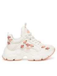 Buffalo Sneakersy Binary Rose 2.0 1636665 Biały. Białe obuwie sportowe damskie Buffalo, ze skóry, bez zapięcia. Za 649.99 zł.