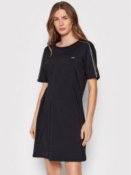 Liu Jo Sport Sukienka codzienna TA2020 J6242 Czarny Regular Fit. Czarne sukienki damskie Liu Jo Sport, bez wzorów, z syntetyku, sportowe, bez ramiączek. Za 739.99 zł.