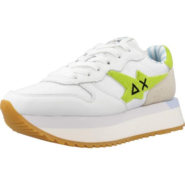 Buty SUN68 BIG STARGIRL Biały. Białe obuwie trekkingowe damskie SUN68, ze skóry, bez zapięcia. Za 434.99 zł.