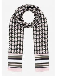 More & More Szal-koło w kolorze zielono-jasnoróżowo-czarnym rozmiar: onesize. Czarne szaliki damskie More & More, bez wzorów, z materiału. Za 69.58 zł.