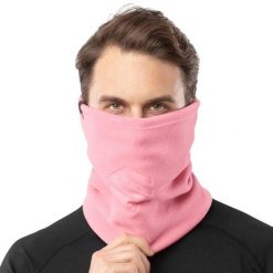 Termiczny komin do sportów zimowych SIROKO Blunt Pink. Czerwone kominy damskie SIROKO, bez wzorów, z materiału. Za 55.00 zł.