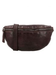 HIDE & STITCHES Skórzana saszetka "Paint Rock" w kolorze ciemnobrązowym - 22 x 14 x 5 cm rozmiar: onesize. Brązowe nerki i saszetki damskie HIDE & STITCHES, bez wzorów, z materiału. Za 113.99 zł.