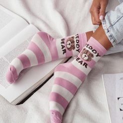 Skarpetki damskie TEDDY BEAR/PASKI 1144 pn/ec. Czerwone skarpetki damskie Milena, bez wzorów, z bawełny. Za 15.90 zł.